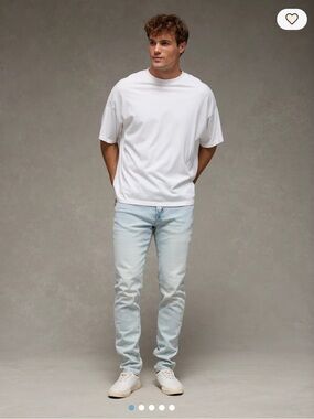 American Eagle Outfitters Light Blue Athletic Skinny Jeans
